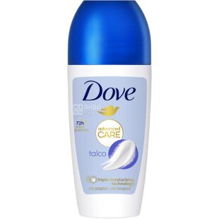 Dove Advanced Care, 50 мл, Дав, Антиперспирант шариковый для женщин, Нежность пудры