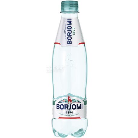Borjomi, 0,5 л, Боржоми, Вода минеральная сильногазированная, ПЭТ