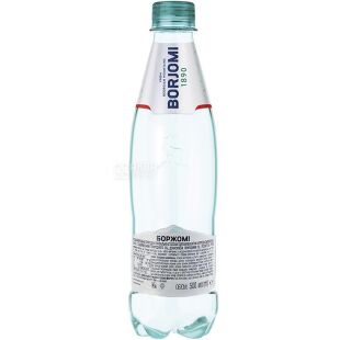 Borjomi, 0,5 л, Боржоми, Вода минеральная сильногазированная, ПЭТ