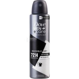 Dove Advanced Men Care, 150 мл, Дав, Антиперспирант для мужчин Невидимая сухость, аэрозоль
