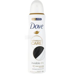 Dove Advanced Care, 150 мл, Дав, Антиперспірант-аерозоль для жінок, Невидима сухість