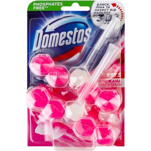 Domestos Power 5, 2 шт. х 55 г, Доместос, Блок для очищення унітазу Крижана магнолія Доместос