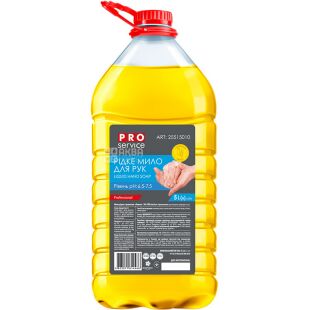 PROservice, 5 л, Рідке мило гліцеринове для рук ПРО Сервіс, Лимон, ПЕТ