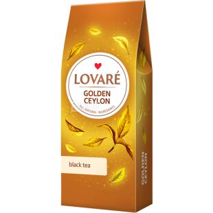 Lovare Golden Ceylon, 80 г, Ловаре Голден Цейлон, Чай чорний цейлонський байховий листовий