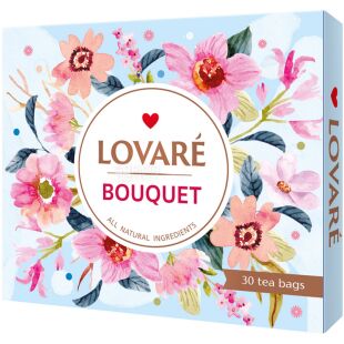 Lovare Bouquet, 6 видів по 5 шт., Ловаре Букет, Колекція чаю в пакетиках