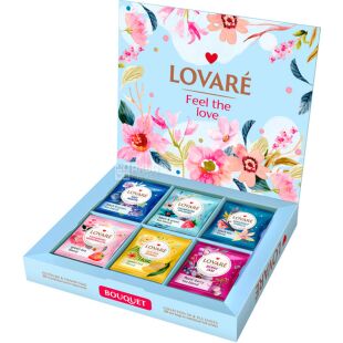 Lovare Bouquet, 6 видов по 5 шт., Ловаре Букет, Коллекция чая в пакетиках