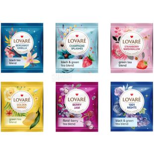 Lovare Bouquet, 6 видів по 5 шт., Ловаре Букет, Колекція чаю в пакетиках