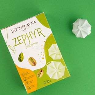 Boguslavna, 230 г, Богуславна, Зефір зі смаком фісташки