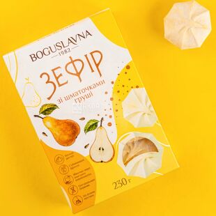 Boguslavna, 230 г, Богуславна, Зефир с кусочками груши