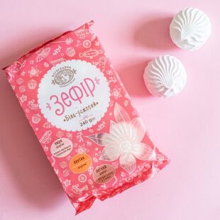 Boguslavna, 240 г, Богуславна, Зефир бело-розовый