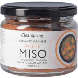 Clearspring, 270 г, Клиарспринг, Паста Мисо белая, непастеризованная
