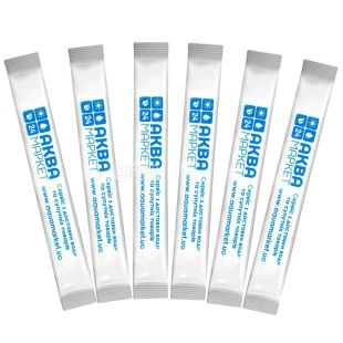 АкваМаркет, 100 шт. х 5 г, Цукор у стіках, білий кристалічний