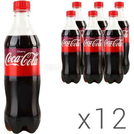 Coca-Cola Cherry, Упаковка 12 шт. х 0,5л, Напиток газированный