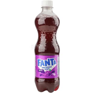 Fanta Grape, 0,5 л, Напій газований Виноград Фанта, без цукру, ПЕТ