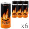 Burn Mango, Упаковка 6 шт. х 250 мл, Бьорн Манго, Напій енергетичний безалкогольний, ж/б