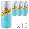 Schweppes Bitter Lemon, Упаковка 12 шт. х 0,33 л, Швепс Биттер Лимон, Напиток безалкогольный сильногазированный сокосодержащий,