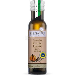 Bio Planete Pumpkin Seed Oil, 100 мл, Био Пленет, Масло из жареных семян Штирийской тыквы, органическое