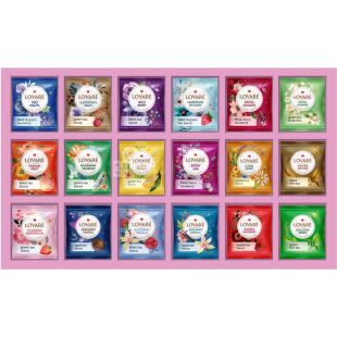 Lovare, 90 пак., Чайний Набір Ловаре, Портфельчик, в асортименті