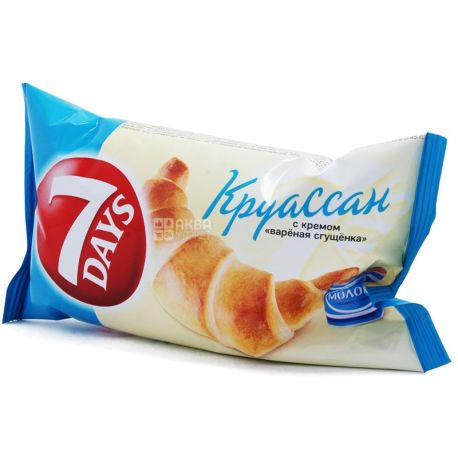 7Days, 60 г, Круассан, Сгущенное молоко
