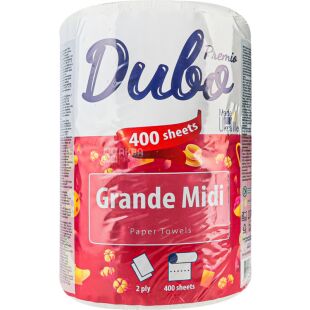 Диво Premio Grande Midi, 1 рул., Рушник паперовий, 2-шаровий, 60 м, 400 відривів, 150х230 мм